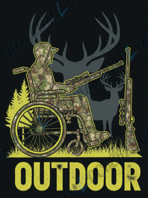 Wheelchair Hunting Decal