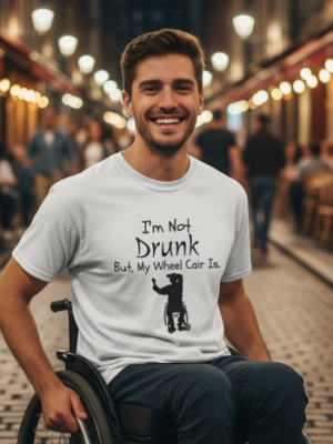 FUNNY NOT DRUNK WHEELCHAIR
