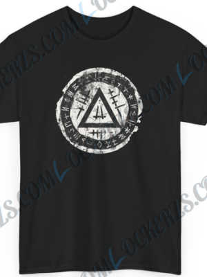Ancient Rune Circle T-Shirt | Unique Symbolic Graphic Tee