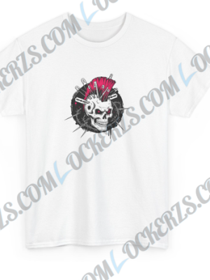 Punk Rock Skull Mohawk T-Shirt - Edgy Streetwear Tee