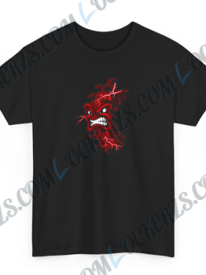 Angry Spine" Lightning Bolt Graphic Tee