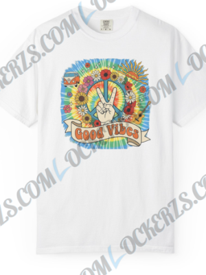 Good Vibes Peace & Flowers T-Shirt